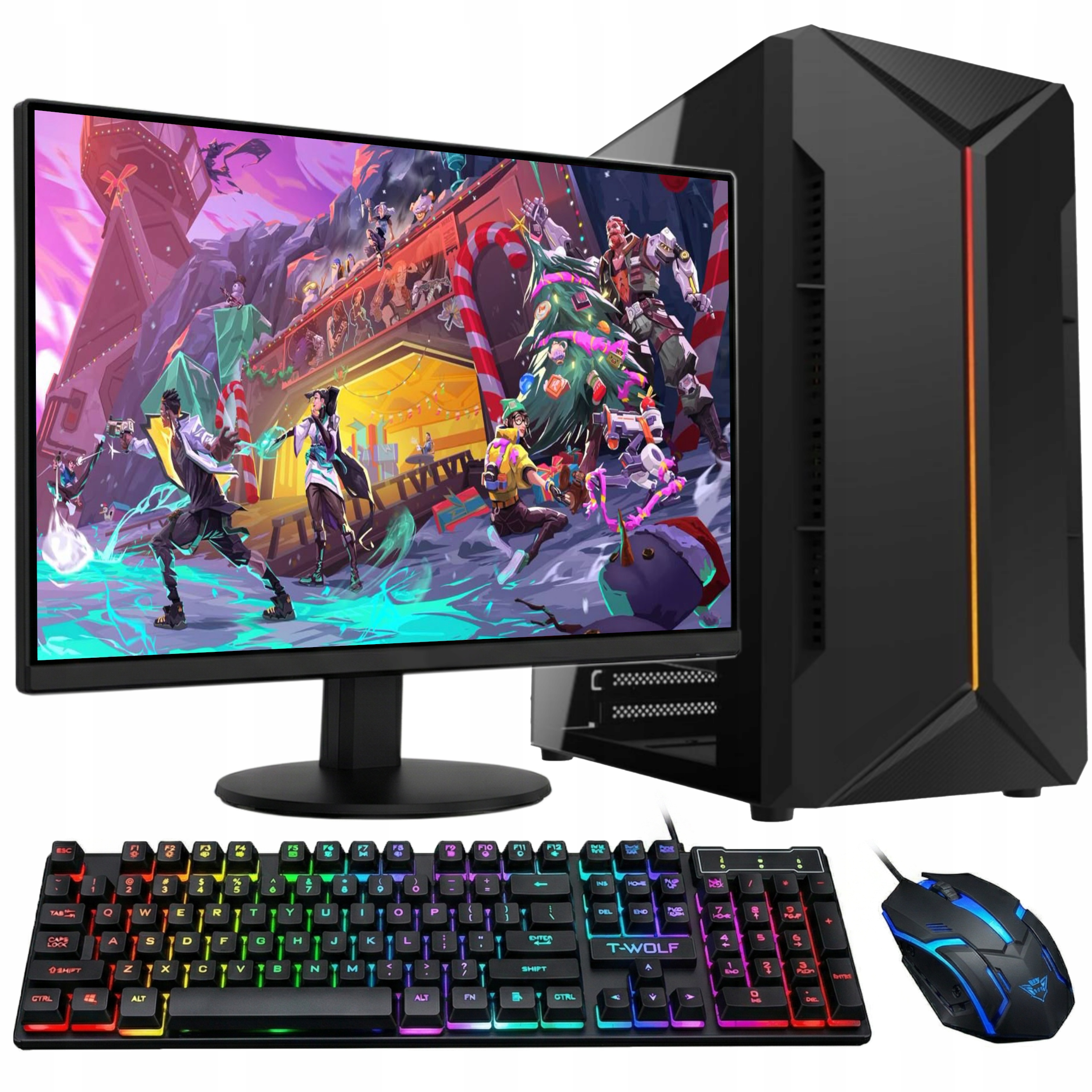 Zestaw Gamingowy RYZEN 5 16gb SSD NVMe 512gb Vega 11 Win11 pro + monitor